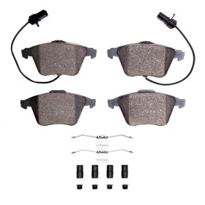 Audi A4 Brake Pads - Front - R1 Concepts - Semi Met Pads & Hardware Kit - `00-`11
